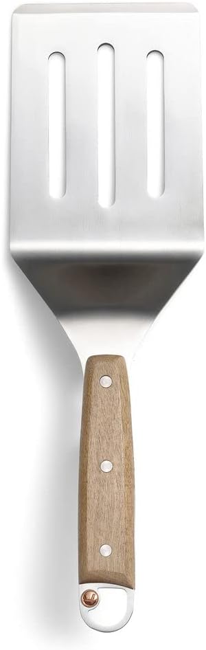 Bred grillspade med skårat huvud
