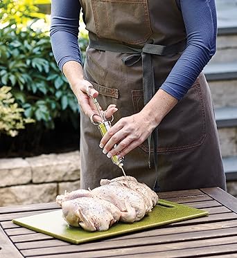 Marinadspruta i rostfritt stål  - 6 delar